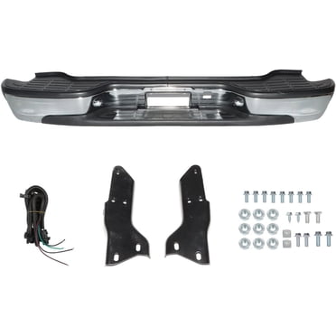 TFAuto Chrome Rear Steel Step Bumper – Fits Chevy Suburban/Tahoe, GMC Yukon 93-99