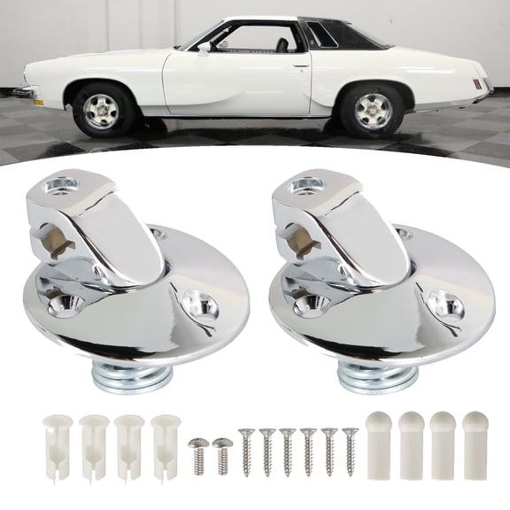 LABLT Chrome Sunvisor Support Brackets 14pc Kit with Screws Bushing Replacement