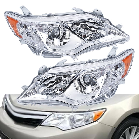 LABLT Clear Left+Right Projector Headlights Headlamps for 2012 2013 2014 Toyota Camry