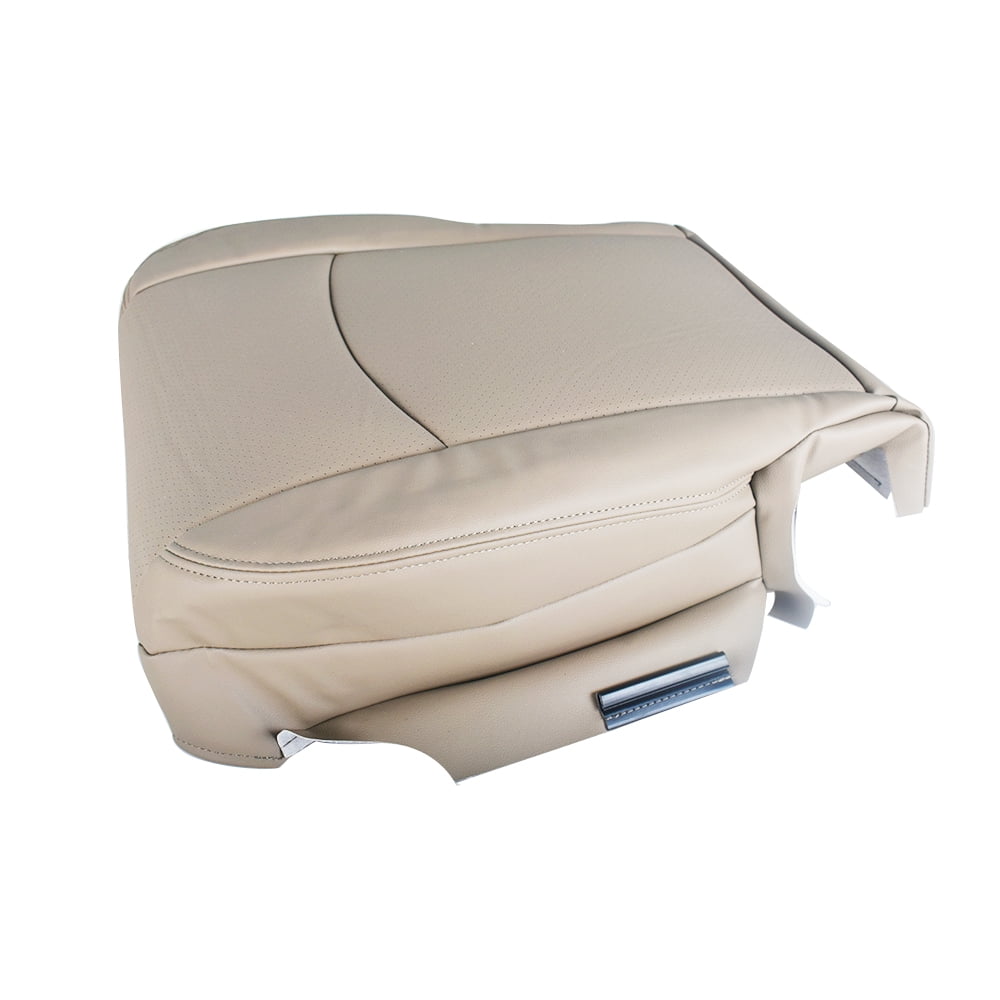 Soillar Driver Side Bottom Leather Seat Cover For 2009-2012 Dodge Ram Laramie – Perforated Black