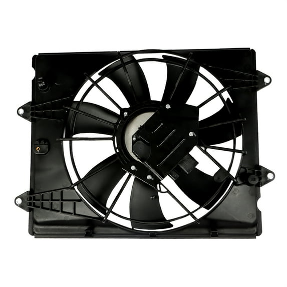 LABLT Engine Radiator Condenser Cooler Cooling Fan Assembly 2016-2021 Civic DX/LX/SE/EX/Sport HO3115174 190155BAA01 12V Black