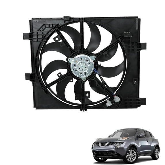 LABLT Engine Radiator Cooling Fan Assembly Replacement for 2011-2017 Juke 620452 214831KC0A NI3115147