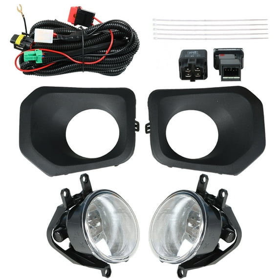 LABLT Fog Lights Clear Lens H11 Lamps Pair w/Wiring Kit for 16-20 Toyota Tacoma SR SR5 Fits select: 2017 TOYOTA TACOMA ACCESS CAB/SR5/TRD SPORT/TRD OFF ROAD