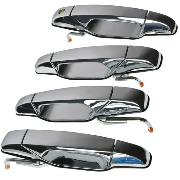 LABLT For 07-13 Chevy Tahoe Gmc Yukon Sierra Denali Front Rear Chrome Door Handle Set Fits select: 2008-2009 CHEVROLET SILVERADO K1500, 2007-2008 CHEVROLET TAHOE C1500