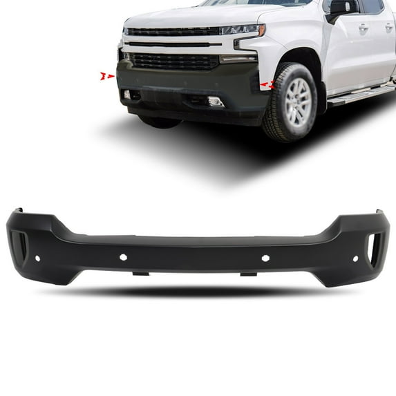LABLT Front Bumper Face Bar For 2016-2018 Silverado 1500 GM1002863 W/ Park & Fog