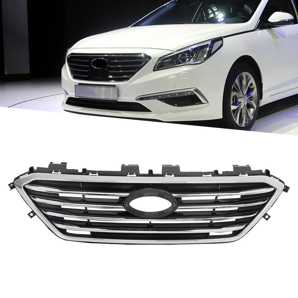 LABLT Front Bumper Factory Style Grille Chrome Replacement for Hyundai ...