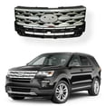 thumbnail image 1 of LABLT Front Bumper Grill Grille Replacement for 2018 2019 Ford Explorer Silver, 1 of 4