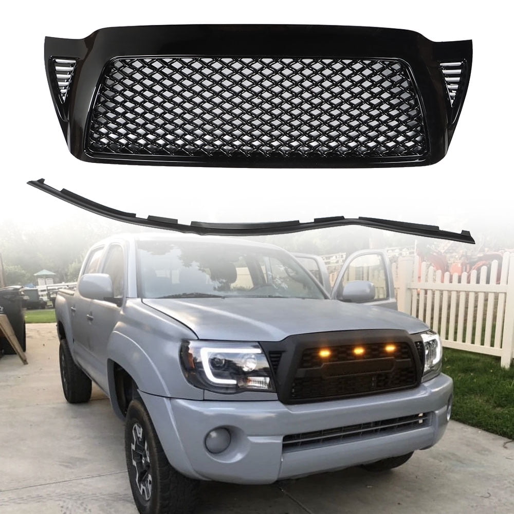 LABLT Front Bumper Hood Grille Black Honeycomb Mesh Grille for 2005 ...