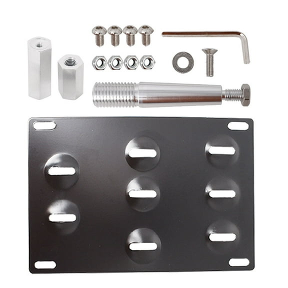 LABLT Front Bumper License Plate Tow Hook Mount Bracket Replaecment for Infiniti G37 Q50 Q60 Fits select: 2014-2015 INFINITI Q50 BASE/PREMIUM/SPORT, 2018 INFINITI Q50 LUXE/SPORT