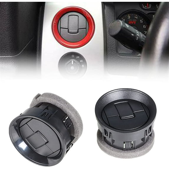 LABLT Front Interior Dash Dashboard Louvre Duct Chrome Mounted AC Heater Air Vent 9L3Z-19893-AA for Ford F-150 F150 2009-2014