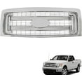 thumbnail image 1 of LABLT Front Radiator Grille Bright Chrome DL3Z-8200-DACP Replacement for 2009-2014 F-150, 1 of 7