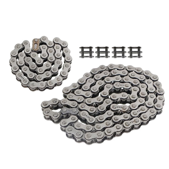 LABLT Front and Rear Chain #420 for Coleman CT200U, CT200U-EX, BT200X 196cc Mini bike