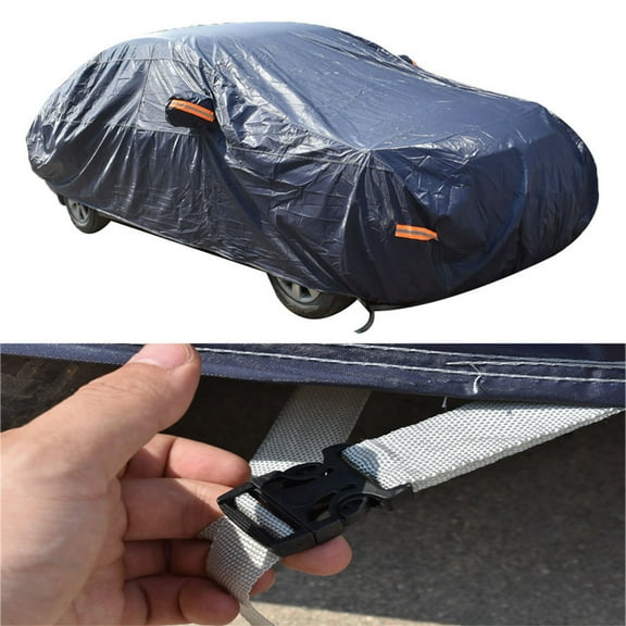 LABLT Full Car Cover Waterproof Rain Snow Heat UV Dust Resistant Outdoor & Indoor Size A5 Blue Fits select: 2013-2014 NISSAN SENTRA S/SV/SR/SL, 2006 PONTIAC G6 SE