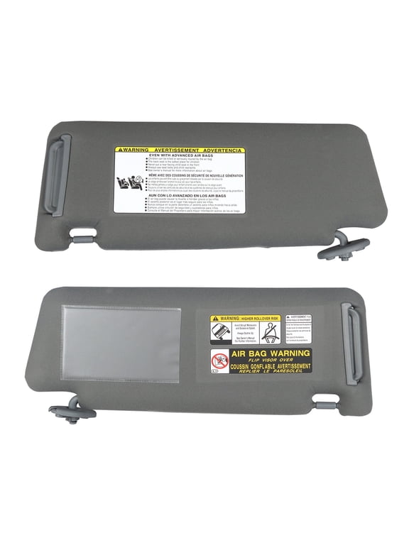 Gray Sun Visor Left and Right Replacement for 2005-2015 Toyota Tacoma Visor Set