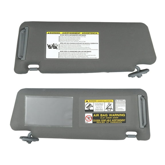 LABLT Gray Sun Visor Left and Right Replacement for 2005-2015 Toyota Tacoma Visor Set