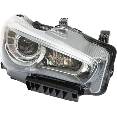 Labwork LED Headlight Assembly For Infiniti Q50 2014-2022 – Passenger Side (Black Housing, Chrome, DOT/SAE)