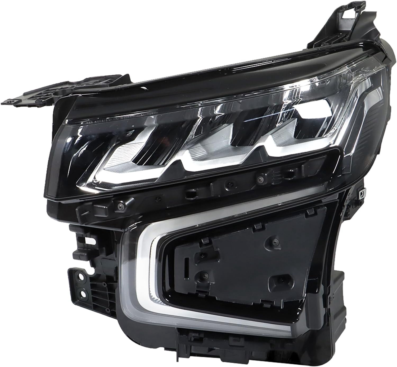 Labworkauto Full LED Headlight Assembly – Right Side For 2021-2023 Chevy Tahoe & Suburban, Clear Lens, Black Housing