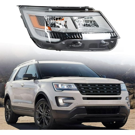 LABLT Headlights Front Head Lamps Replacement for 2016-2019 Ford Explorer Limited/XLT/Platinum LED DRL Headlight Headlight Assembly Passenger Side