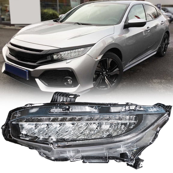 LABLT Headlights for 2016 2017 2018 2019 Honda Civic Projector Headlight Left Side (Driver Side)