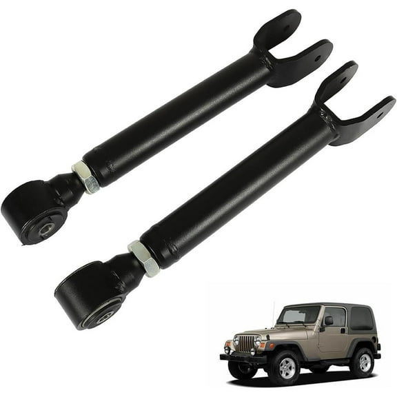 LABLT Heavy Duty Front Upper Adjustable Control Arms 0-8inch Replacement for 1986-2006 Wrangler TJ/Cherokee XJ/Grand Cherokee ZJ/WJ MUZV93