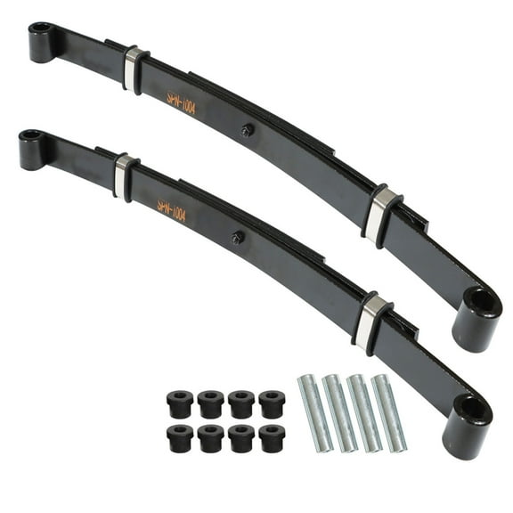 LABLT Heavy Duty Rear Leaf Springs for Ezgo TXT 1996-2013 Golf Cart (Set of 2) 3-Leaf
