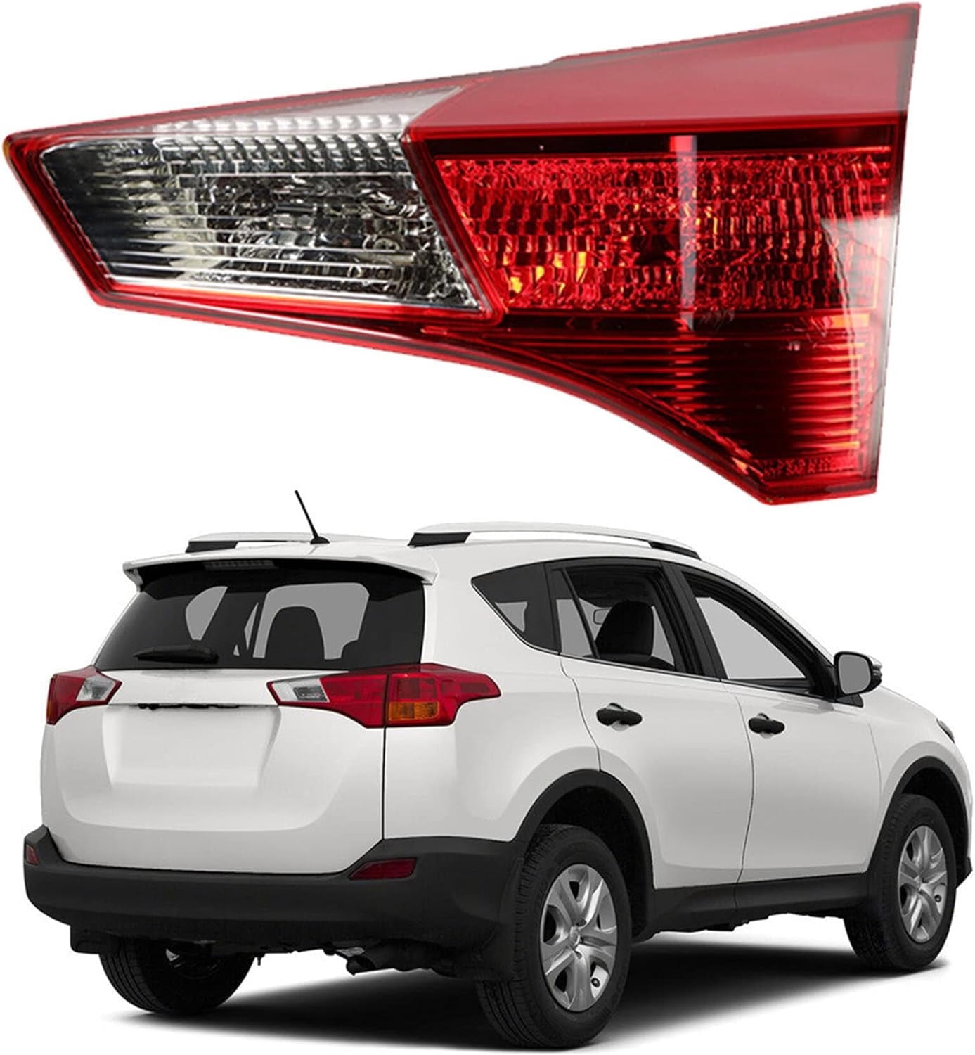 LABLT Inner Right Side Tail Light Assembly Replacement for Toyota RAV4 2013-2015 Passenger Side Rear Brake Lamp