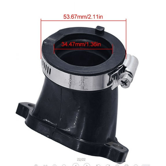 LABLT Intake Manifold Boot with Clamp for Polaris Ranger 700 EFI 2006-2009, Rubber