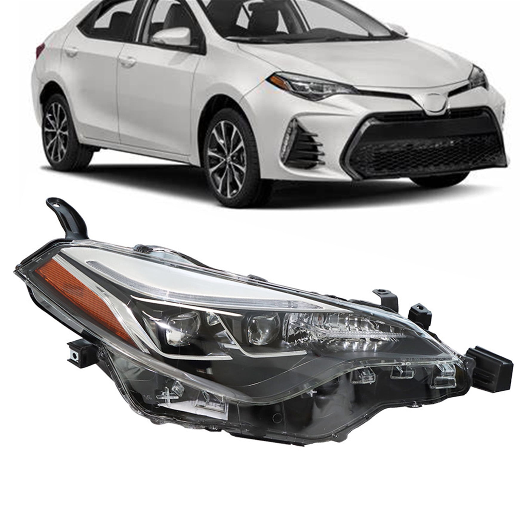 LABLT LED Headlight For 2017-2019 Toyota Corolla SE XSE XLE Headlamp ...