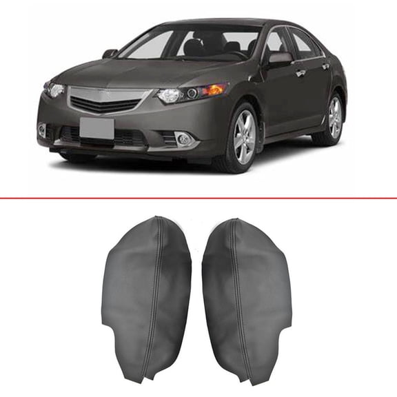 LABLT Leather Door Panel Insert Cards Cover Synthetic Padded Door Panel Insert Cards Fit for Acura TSX 2009-2014