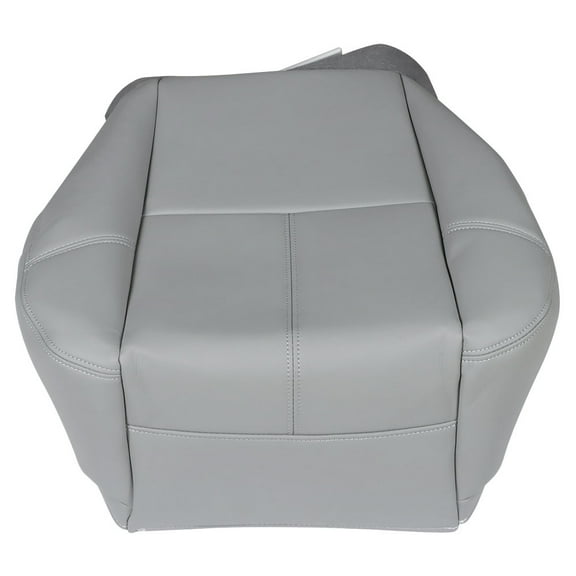 LABLT Leather Driver Side Bottom Seat Cover Protectors Light Gray for 2007-2014 Chevy Silverado