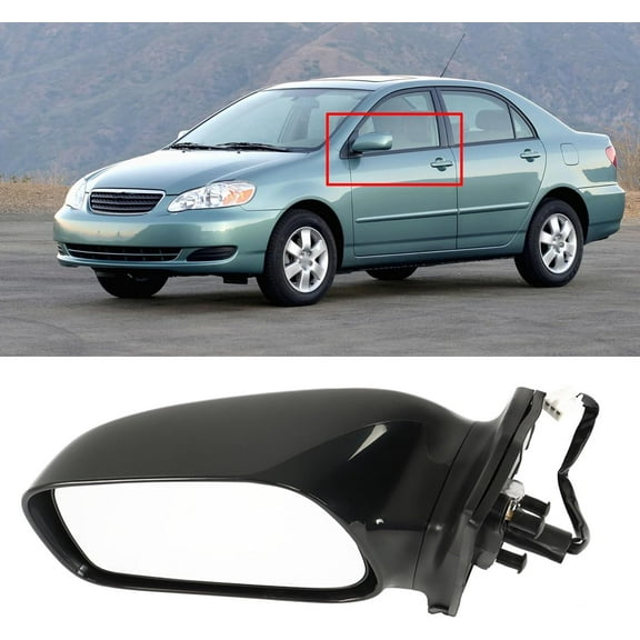 LABLT Left Driver Power Side Mirror Paintable Replacement for 2003-2008 Corolla TO1320178 8794002380