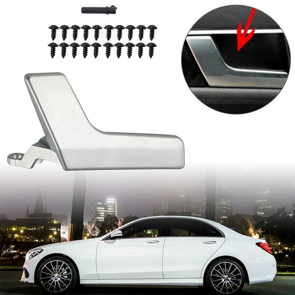 LABLT Left Driver Side Chrome Inside Interior Door Handle Repair Kit for W204 X204 Car Fits select: 2013 MERCEDES-BENZ C 250, 2012 MERCEDES-BENZ C 250 4MATIC
