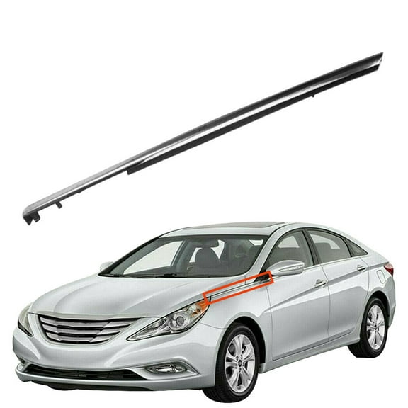 LABLT Left Driver Side Upper Fender Chrome Molding Garnish Trim Replacement for 2011-2014 Hyundai Sonata