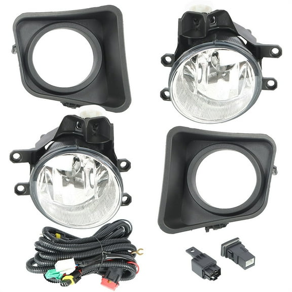 LABLT Left + Right Fog Lights Bumper Lamps Set W/ Switch Replacement for 2014-2021 Toyota Tundra Clear