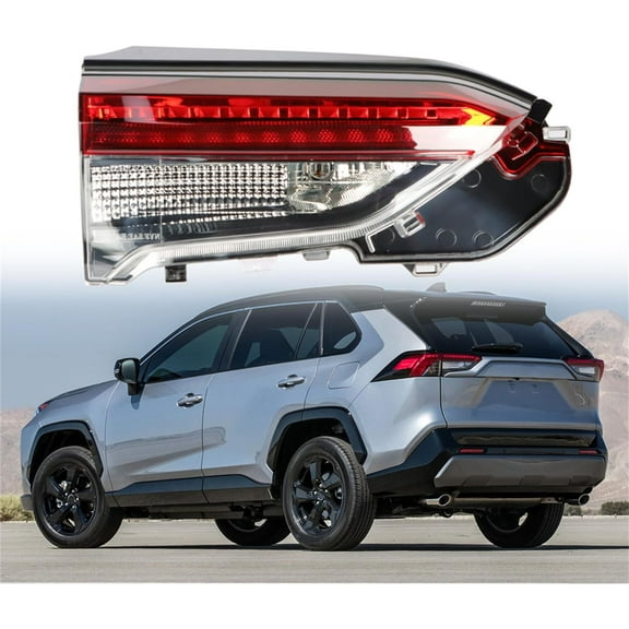 LABLT Left Side Inner Tail Light Assembly Repalcement for Toyota RAV4 2019-2021 Driver Side Rear Tail Light Brake Lamp 815900R060, TO2802148