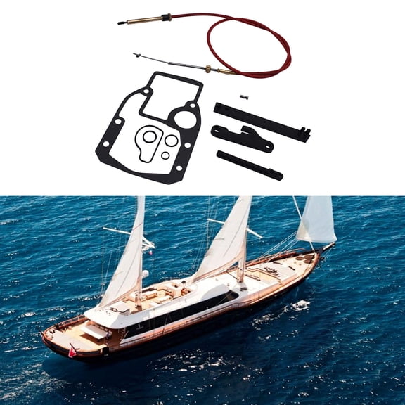 LABLT Lower Shift Cable Assembly Kit Replacement for OMC Cobra Sterndrive 987661 Yacht