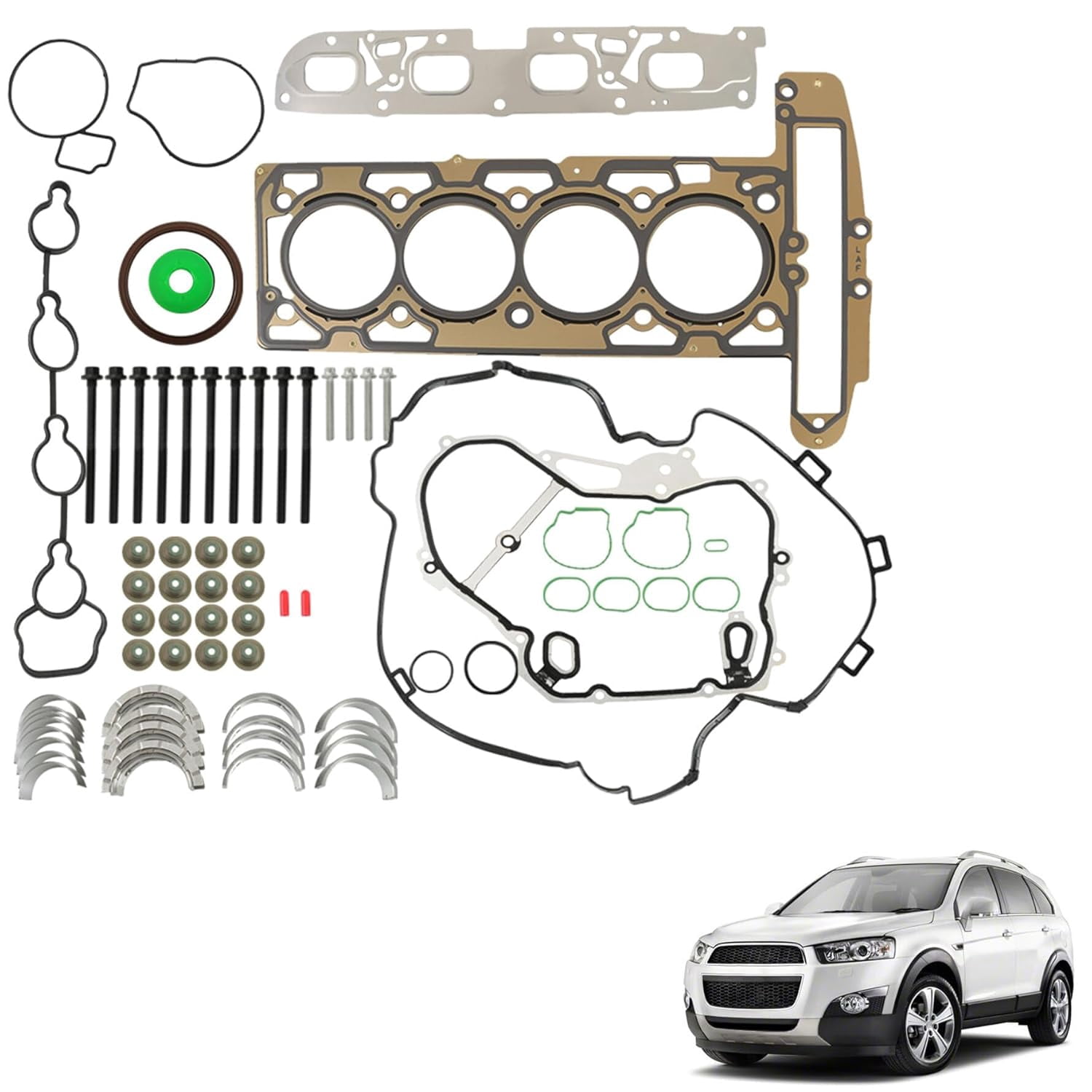SUSUCAR Head Gasket Bolts Set For 2010-2017 Chevrolet Equinox Buick GMC 2 4l Hs26517pt