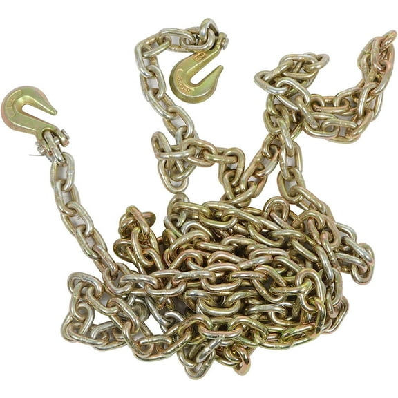 LABLT New 2 Pack 3/8" 20' G70 Tow Chain Tie Down Binder With Grade 70 Hooks
