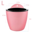thumbnail image 1 of LABLT New 7Pack Self-Watering Plant Flower Pot Wall Hanging Plastic Planters W/Hooks, 1 of 6