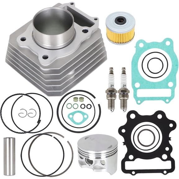 LABLT New Cylinder Piston Gasket Top End Kit Replacement for Honda TRX 300 Fourtrax FW 4x4 2x4 1988-2000, Replacement for 12100-HC4-000, 12000-HC4-000