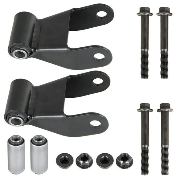 LABLT Pair Set 2 For Ford Mazda Truck 5.4L Rear Leaf Spring Shackle Bracket Repair Kit Fits select: 1986-1996 FORD F150, 2008-2009 FORD ECONOLINE E150 VAN