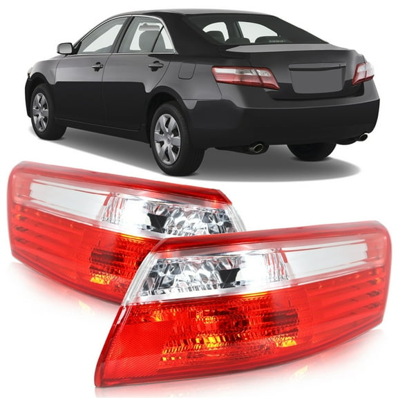 LABLT Pair of Outter Piece Rear Tail Light Brake Lamp Replacement for 2007-2009 Toyota Camry Driver and Passenger Side