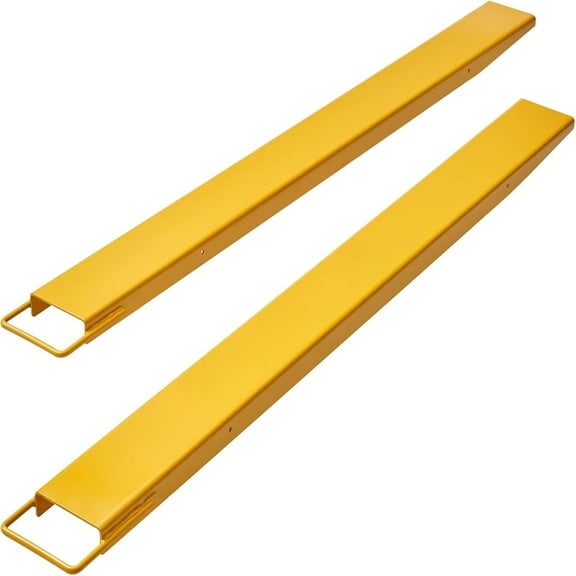 LABLT Pallet Fork Extension 72 Length 4.5 Width with Tire Chain Heavy Duty Alloy Steel Fork Extensions for forklifts Tractor Skid Steer Loaders