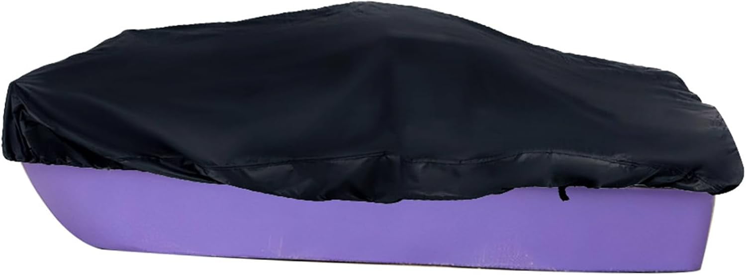 LABLT Pedal Boat Cover 420D Tear Resistant Boat Protector Replacement for 3 or 5 Person Pedal Boat Pelican Boat Monaco Boat 115 L x 80 W Black