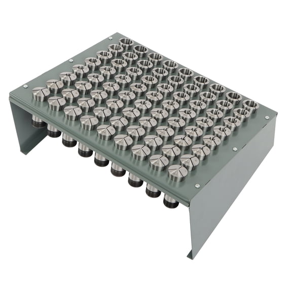 LABLT Precision 1/64 To 1-1/8" 1/64th Sizes 5C Collets Set 72 Pack With Rack