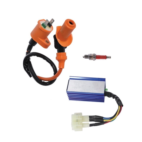 LABLT Racing Ignition Coil+Spark Plug+CDI Box for GY6 50cc-150cc Sctooer 4-Stroke