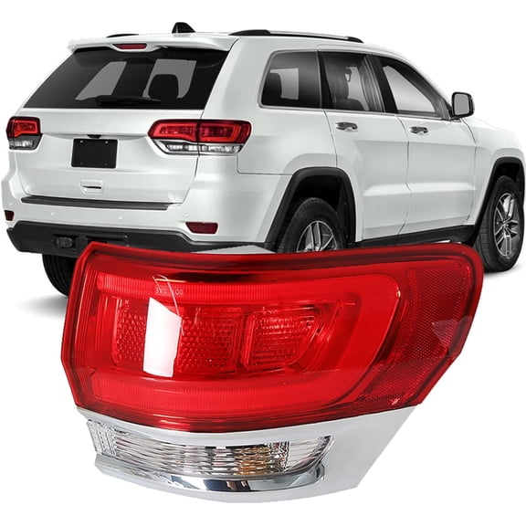 LABLT Rear Brake Tail Light Assembly Replacement for 2014-2021 Grand Cherokee Laredo/Limited/Overland/Summit Passenger Side Outer Tail Lamp 68110016AE CH2805106
