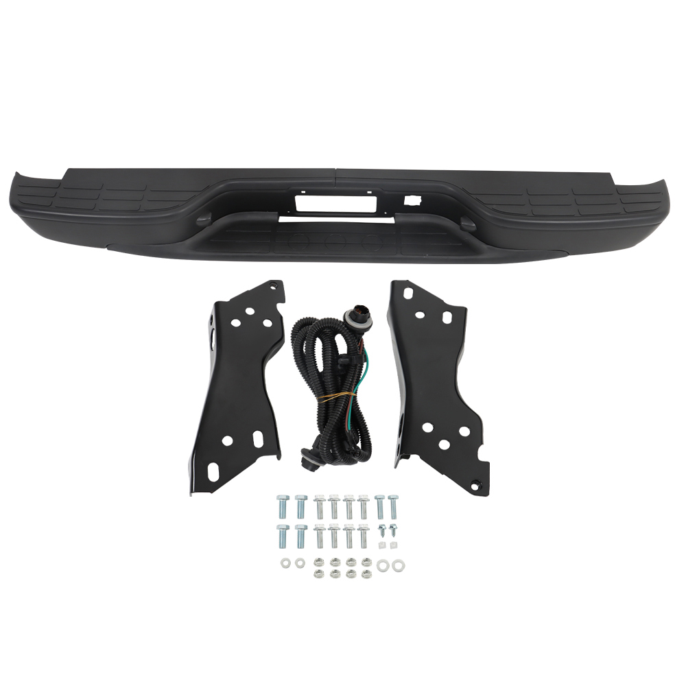 Rear Step Bumper with License Plate Lights for 1999-2006