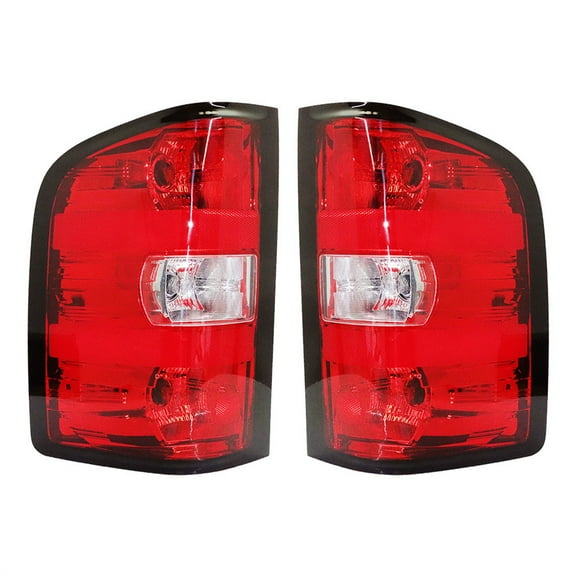 LABLT Rear Tail Lights Lamps LH+RH W/Bulb For 07-13 Chevy Silverado 1500 2500 3500 HD