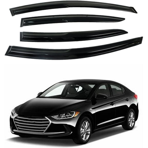 LABLT Side Vents Window Rain Guards Replacement for Hyundai Elantra 2017 2018 2019 2020